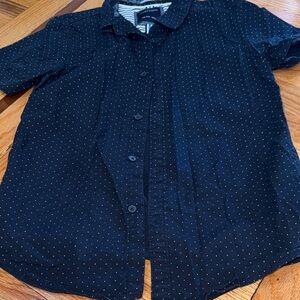 Kid’s deep navy Polka Dot Shirt